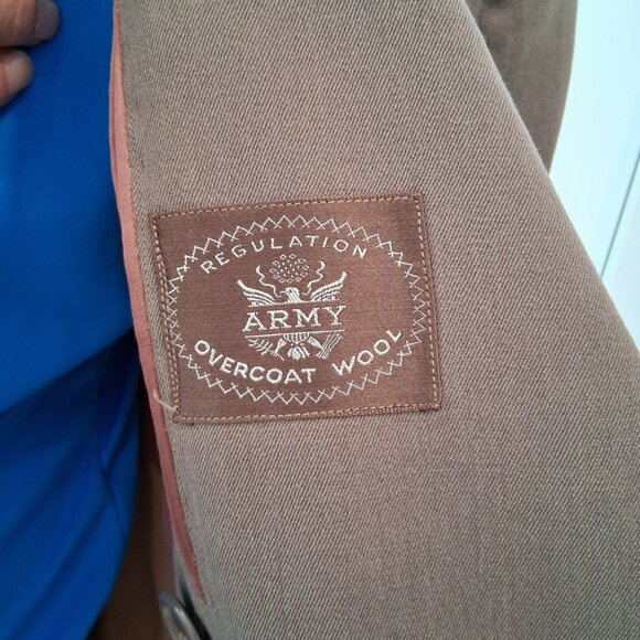 WOOL REGULATION ARMY OVERCOAT - Picture 7 of 12